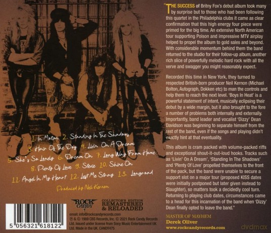 Britny Fox: Boys In Heat [CD]