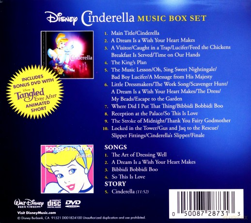 Disney Cinderella: Music Box Set [2CD]+[DVD]