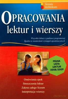 Opracowania Lektur I Wierszy Liceum Technikum (broszurowa) - Dariusz Pietrzyk, Robert Rychlicki, Anna Marzec [KSIĄŻKA]