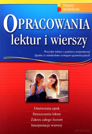 Opracowania Lektur I Wierszy Liceum Technikum (broszurowa) - Dariusz Pietrzyk, Robert Rychlicki, Anna Marzec [KSIĄŻKA]