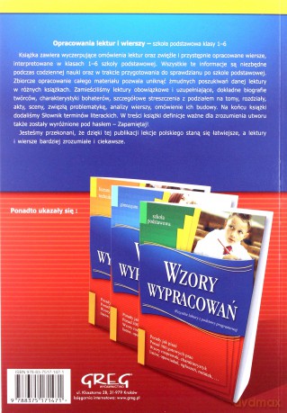 Opracowania Lektur I Wierszy Szkoła Podstawowa [KSIĄŻKA]
