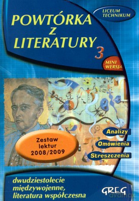 Powtórka Z Literatury 3 Dwudziestolecie Międzywojenne [KSIĄŻKA]