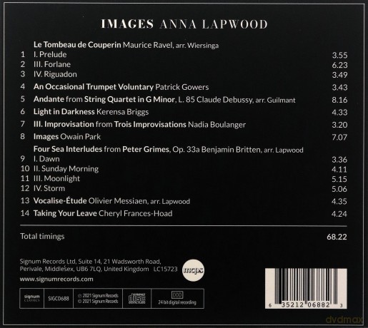 Anna Lapwood: Images [CD]