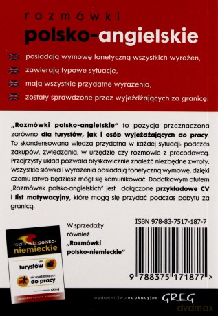 Rozmówki Polsko-Angielskie Dla Turystów Dla Wyjeżdżających Do Pracy [KSIĄŻKA]