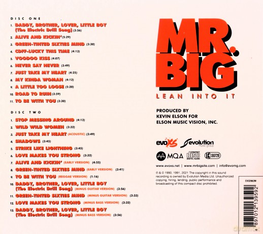 Mr.Big: Lean Into It (30th Anniversary) (Mqa-Cd) [2CD]