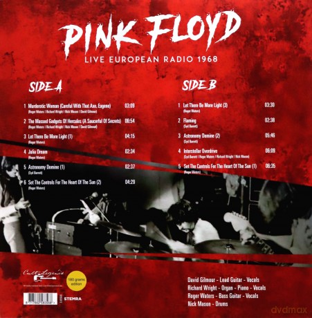 Pink Floyd: Live European Radio 1968 [Winyl]
