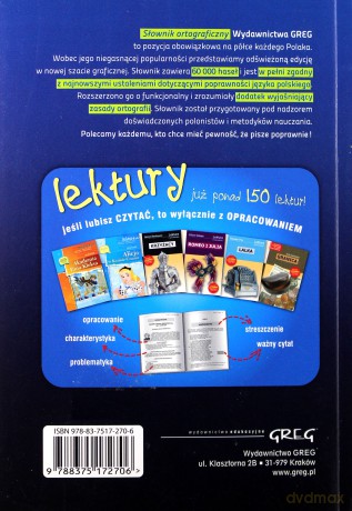 Sł. Ortograficzny Nowe Zasady Pisowni 60 000 Haseł [KSIĄŻKA]