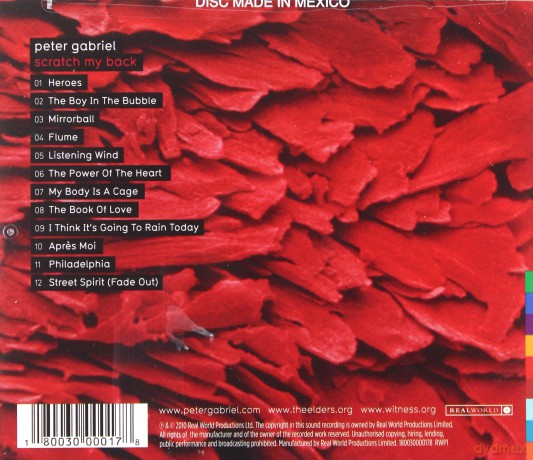 Peter Gabriel: Scratch My Back [CD]