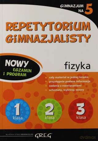 Repetytorium Gimnazjalisty Fizyka (broszurowa) [KSIĄŻKA]