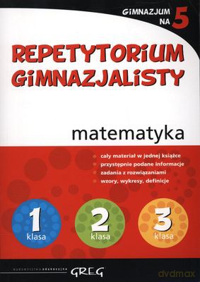 Repetytorium Gimnazjalisty Matematyka (broszurowa) [KSIĄŻKA]