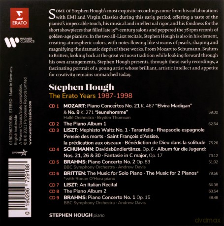 Stephen Hough: Stephen Hough: The Erato Years 1987-1998 [9CD]