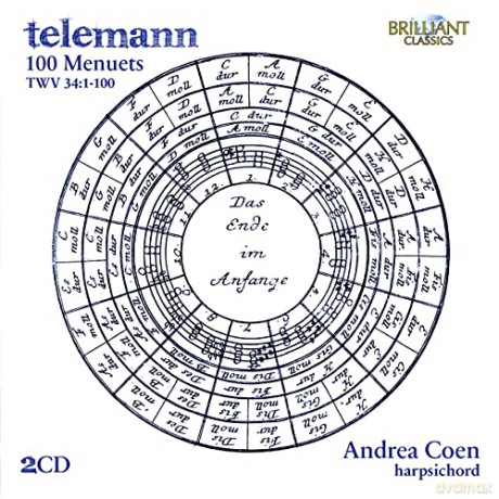 Andrea Coen: Telemann: 100 Menuets Twv 34:1-100 [2CD]