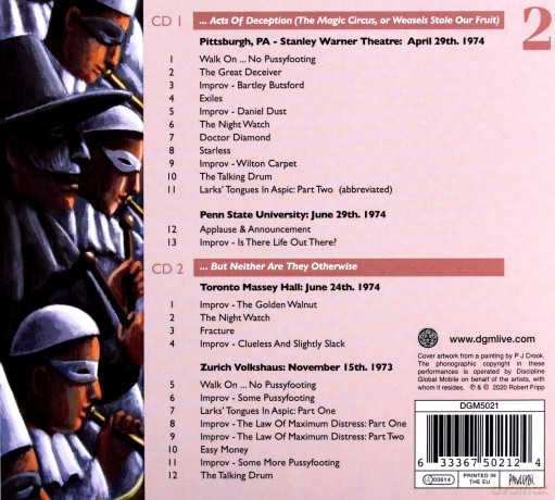 King Crimson: The Great Deceiver - Vol 2 [2CD]