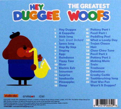 Hey Duggee: The Greatest Woofs (+Sticker Sheet) [CD]