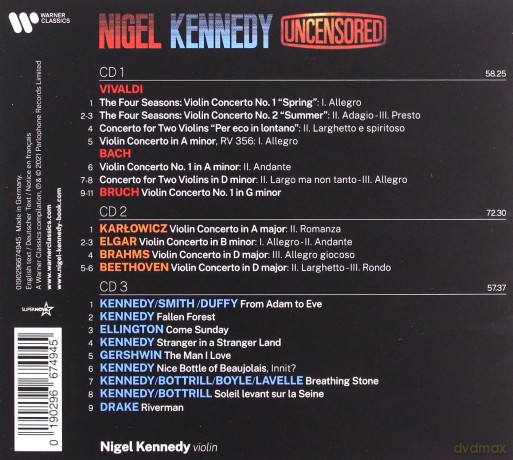 Nigel Kennedy: Uncensored [3CD]