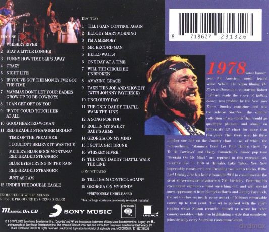Willie Nelson: Wille And Family Live [2CD]