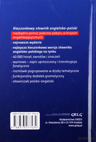Słownik Kieszonkowy Angielsko - Polski (twarda) - Opracowaniie Zbiorowe [KSIĄŻKA]