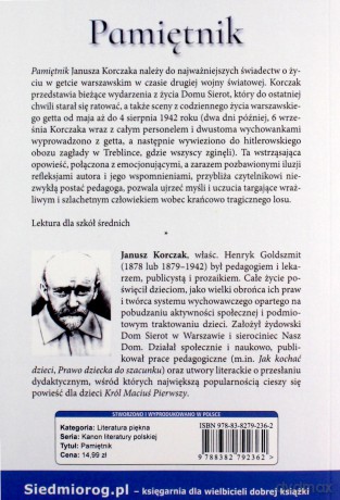 Janusz Korczak. Pamiętnik - Janusz Korczak [KSIĄŻKA]
