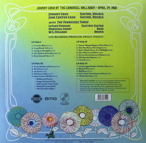 Cash Johnny: Bear's Sonic Journals: Johnny Cash At The Carousel Ballroom, April 24 1968 [2xWinyl]