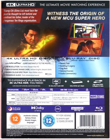 Shang-Chi and the Legend of the Ten Rings (Shang-Chi i legenda dziesięciu pierścieni) [Blu-Ray 4K]+[Blu-Ray]