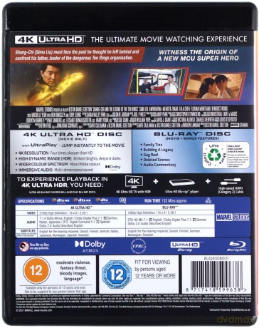 Shang-Chi and the Legend of the Ten Rings (Shang-Chi i legenda dziesięciu pierścieni) [Blu-Ray 4K]+[Blu-Ray]