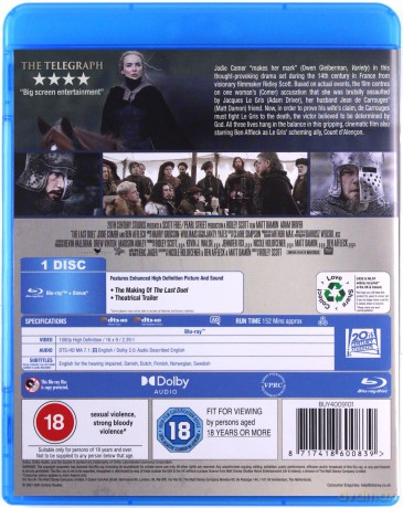 The Last Duel (Ostatni pojedynek) [Blu-Ray]