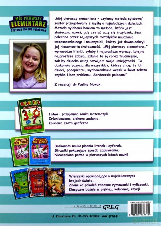 Mój Pierwszy Elementarz Czytamy Metodą Sylabową (twarda) [KSIĄŻKA]