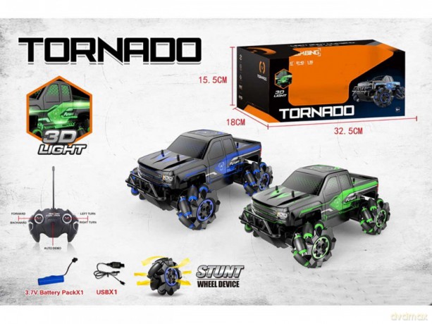 Auto Tornado Stund R/C światło, ładowanie USB