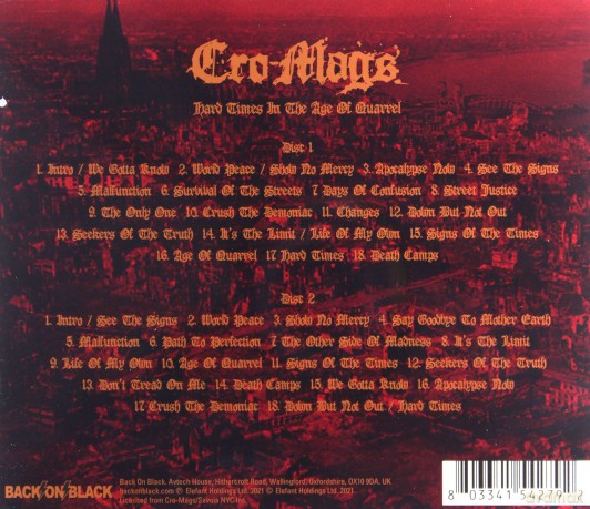 Cro-Mags: Hard Times In The Age Of Quarrel [2CD]