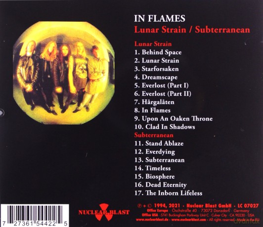 In Flames: Lunar Strain Subterranean [CD]