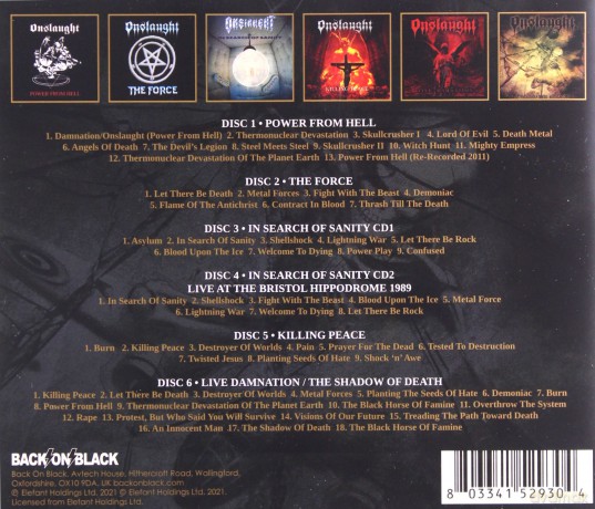 Onslaught: Force From Hell 1983-2007 [6CD]