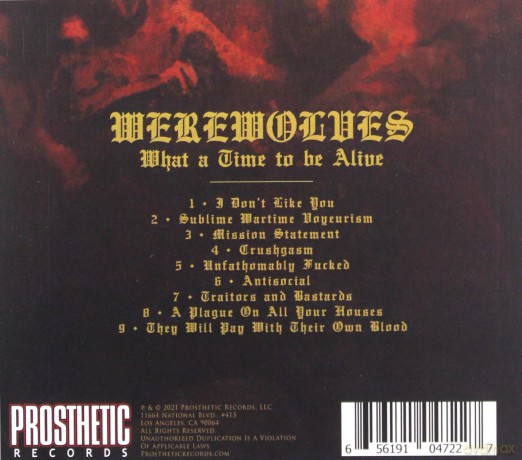 Werewolves: What A Time To Be Alive [CD]
