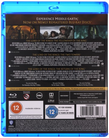 The Lord of the Rings Trilogy (Theatrical Versions) (Władca Pierścieni) [6xBlu-Ray]