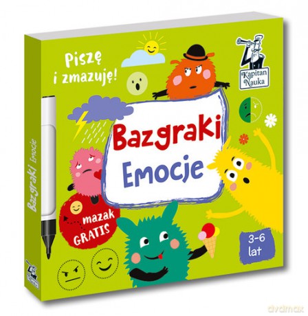 Bazgraki Emocje 3-6 lat Kapitan Nauka - Monika Sobkowiak [KSIĄŻKA]