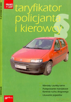 Taryfikator Policjanta I Kierowcy - Mariusz Wasiak [KSIĄŻKA]