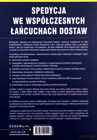 Spedycja we współczesnych łańcuchach dostaw - Iwona Wasielewska-Marszałkowska [KSIĄŻKA]