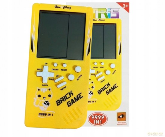 Gra Elektroniczna Tetris Brick Game Żółta