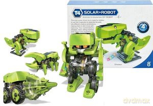 Robot Solarny 4 w 1 Baterie Słoneczne Dinozaur DIY