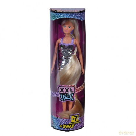Lalka Steffi długowłosa XXL Hair z cekinami