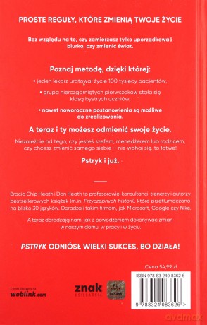Pstryk. Jak zmieniać, żeby zmienić - Chip Heath , Dan Heath [KSIĄŻKA]