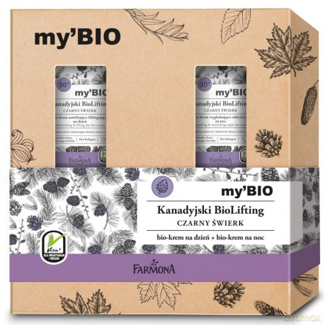 Farmona my`BIO Zestaw prezentowy Kanadyjski Bio Lifting 30+ Czarny Świerk (krem na dzień 50 ml+krem na noc 50 ml)