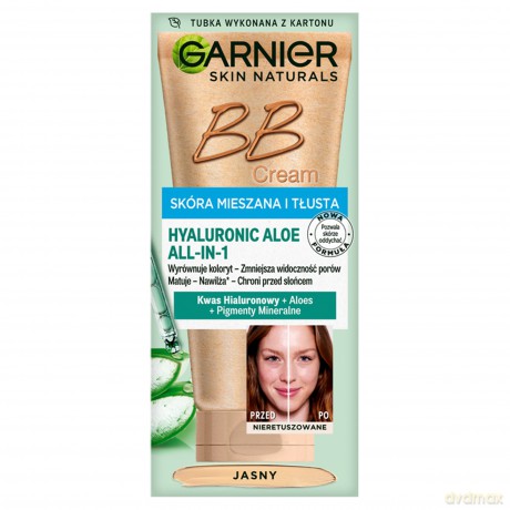 GAR GSN BB OIL FREE Hyaluronic Aloe Krem jasny