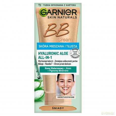 GAR GSN BB OIL FREE Hyaluronic Aloe Krem śniady