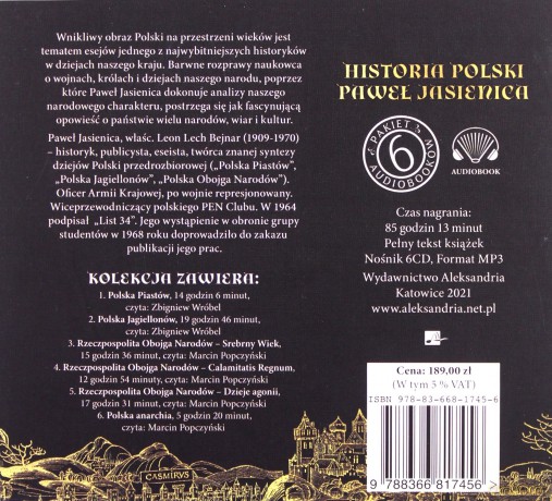 Historia Polski Paweł Jasienica. 6 audiobooków - Paweł Jasienica [AUDIOBOOK]