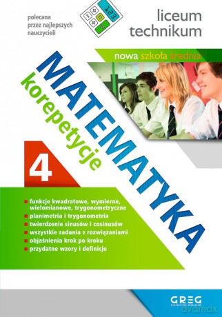 Matematyka. Korepetycje, liceum. Część 4 (po reformie) - Grażyna Kiełczykowska [KSIĄŻKA]