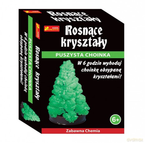 Rosnące kryształy Puszysta Choinka zielona