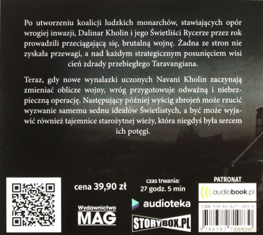 Rytm wojny (Tom 1) - Brandon Sanderson [AUDIOBOOK]