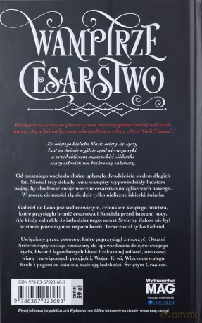 Wampirze cesarstwo. Księga 1 - Jay Kristoff [KSIĄŻKA]