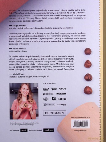 Wegańskie słodycze - Karolina Gawrońska [KSIĄŻKA]