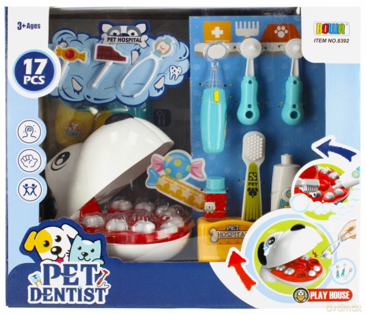 Zestaw lekarski dentysta pies